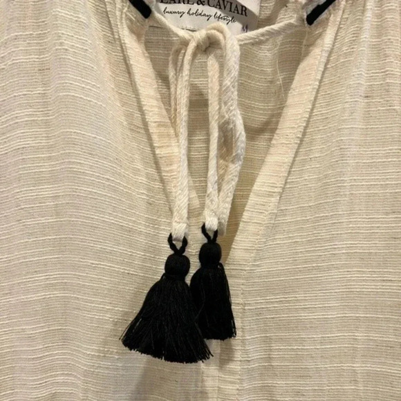 Pearl and Caviar Gauze Dress Resortwear‎ size S/M small medium - Picture 4 of 12